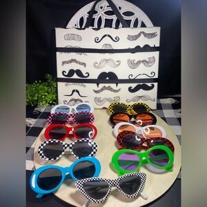 Colorful Kids Sunglasses Set With Sunglass Holder